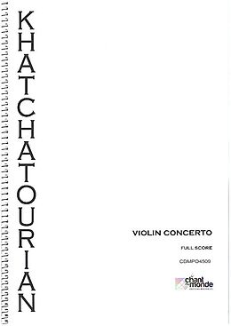 Aram Khachaturian Notenblätter Concerto