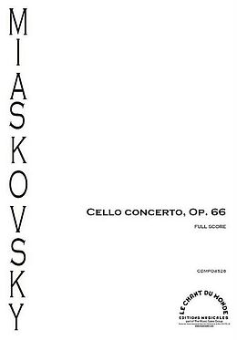 Nikolai Miaskovsky Notenblätter Concerto op.66