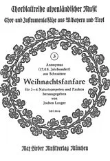 Anonymus Notenblätter Weihnachtsfanfare