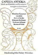  Notenblätter Münchner Canzonen von 1624