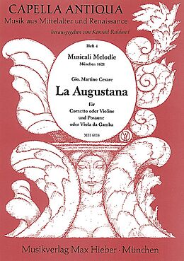 Giovanni Martino Cesare Notenblätter La augustana