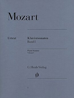Wolfgang Amadeus Mozart Notenblätter Sonaten Band 1