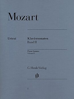 Wolfgang Amadeus Mozart Notenblätter Sonaten Band 2