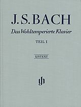 Johann Sebastian Bach Notenblätter Das Wohltemperierte Klavier Band 1