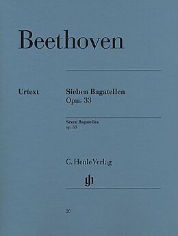 Ludwig van Beethoven Notenblätter 7 Bagatellen op.33