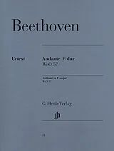 Ludwig van Beethoven Notenblätter Andante F-Dur WoO57