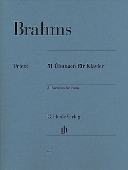 Johannes Brahms Notenblätter 51 Übungen WoO6
