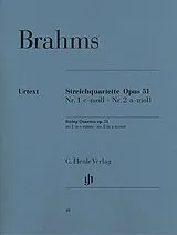 Johannes Brahms Notenblätter Streichquartette op.51