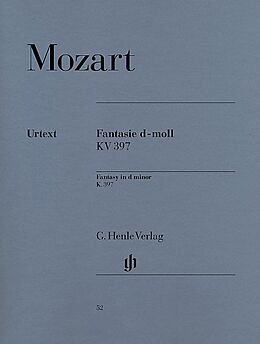 Wolfgang Amadeus Mozart Notenblätter Fantasie d-Moll KV397