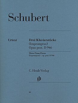 Franz Schubert Notenblätter 3 Klavierstücke D946