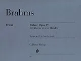 Johannes Brahms Notenblätter Walzer op.39