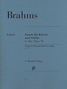 Johannes Brahms Notenblätter Sonate G-Dur op.78