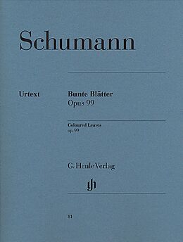 Robert Schumann Notenblätter Bunte Blätter op.99