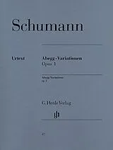 Robert Schumann Notenblätter Abegg-Variationen op.1