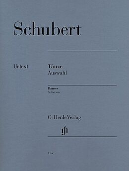 Franz Schubert Notenblätter Tänze (Auswahl)