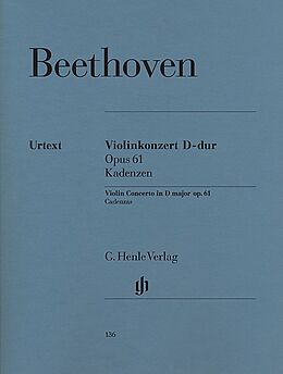 Ludwig van Beethoven Notenblätter Kadenzen zum Violinkonzert op.61