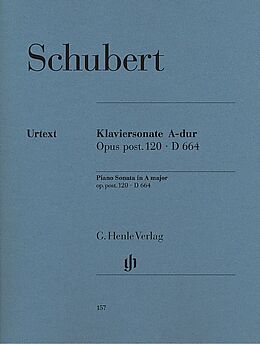 Franz Schubert Notenblätter Sonate A-Dur op.posth.120 D664
