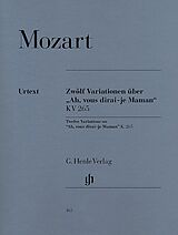 Wolfgang Amadeus Mozart Notenblätter 12 Variationen über Ah vous dirai-je Maman KV265