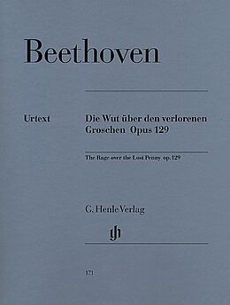 Ludwig van Beethoven Notenblätter Die Wut über den verlorenen Groschen G-Dur op.129
