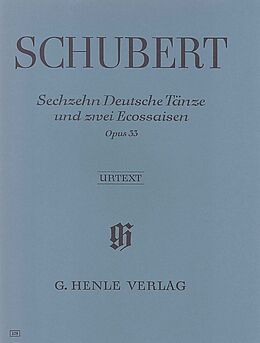 Franz Schubert Notenblätter 16 deutsche Tänze und 2 Ecossaisen op.33 D783