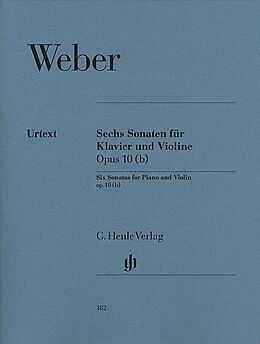 Carl Maria von Weber Notenblätter 6 Sonaten op.10