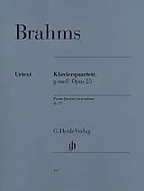 Johannes Brahms Notenblätter Klavierquartett g-Moll op.25