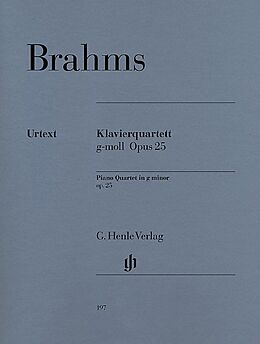 Johannes Brahms Notenblätter Klavierquartett g-Moll op.25