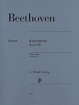 Ludwig van Beethoven Notenblätter Klaviertrios Band 3
