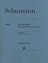 Robert Schumann Notenblätter Toccata op.7 Fassungen 1830 und 1834