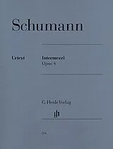 Robert Schumann Notenblätter Intermezzi op.4