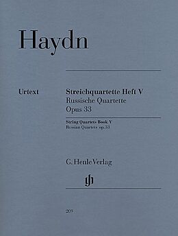 Franz Joseph Haydn Notenblätter Streichquartette Band 5 op.33