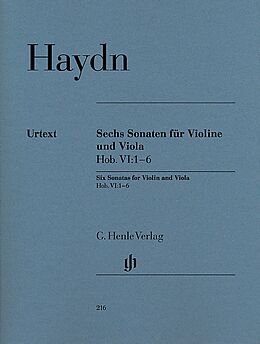 Franz Joseph Haydn Notenblätter 6 Sonaten Hob.VI-1-6