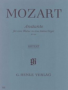 Wolfgang Amadeus Mozart Notenblätter Andante für eine Walze in einer kleinen Orgel KV616