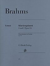 Johannes Brahms Notenblätter Quintett f-Moll op.34