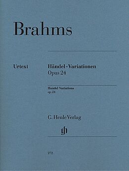 Kartonierter Einband Johannes Brahms - Händel-Variationen op. 24 von Johannes Brahms