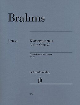 Johannes Brahms Notenblätter Quartett A-Dur op.26