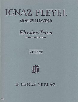 Ignaz Joseph Pleyel Notenblätter Trios C-Dur und F-Dur