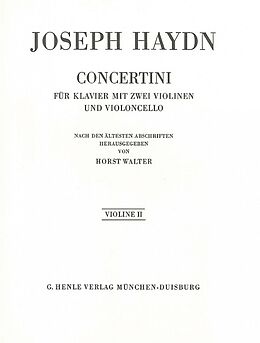 Franz Joseph Haydn Notenblätter Concertini