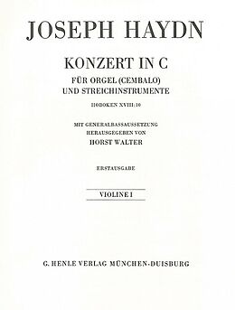 Franz Joseph Haydn Notenblätter Konzert C-Dur Hob.XVIII-10