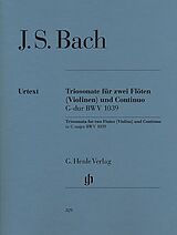 Johann Sebastian Bach Notenblätter Triosonate G-Dur BWV1039