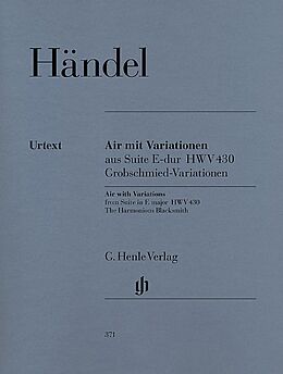 Georg Friedrich Händel Notenblätter Air mit Variationen aus der Suite E-Dur HWV430