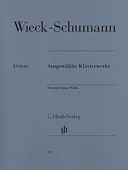 Clara Schumann Notenblätter Ausgewählte Klavierwerke