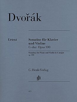 Antonin Leopold Dvorak Notenblätter Sonatine G-Dur op.100