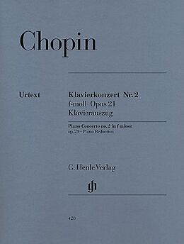 Frédéric Chopin Notenblätter Konzert f-Moll Nr.2 op.21 für Klavier und Orchester