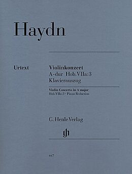 Franz Joseph Haydn Notenblätter Konzert A-Dur Hob.VIIa-3 für Violine und Orchester