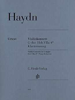 Franz Joseph Haydn Notenblätter Konzert G-Dur Hob.VIIa-4 für Violine und Orchester