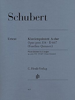 Franz Schubert Notenblätter Quintett op.post.114, A-Dur