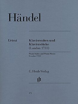 Georg Friedrich Händel Notenblätter Klaviersuiten und Klavierstücke HWV434-442 (London 1733)