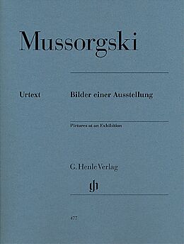 Modest Mussorgski Notenblätter Bilder einer Ausstellung