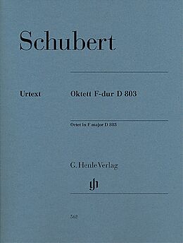 Franz Schubert Notenblätter Oktett F-Dur D803 für Klarinette, Fagott